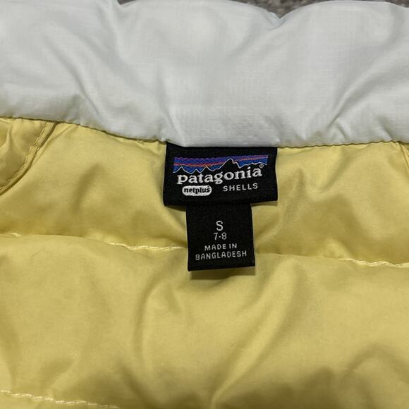 PATAGONIA Netplus Shells Puffer Down Jacket Size Small 7-8 Light Blue - Picture 4 of 11